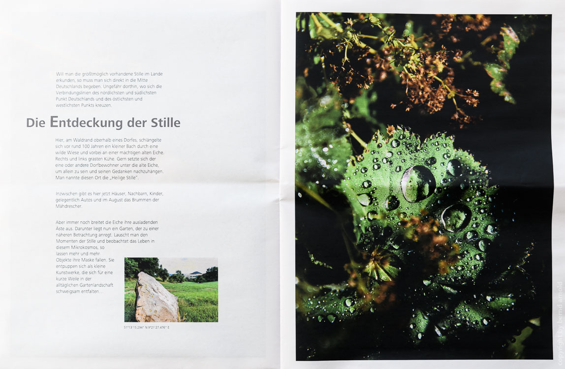 Mitte Deutschlands – Fotografien Die Entdeckung der Stille, Edition Zeitungsdruck, Bernd Arnold